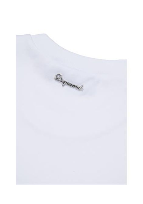 T-shirt con strass DSQUARED2 JUNIOR | DQ3458 D0AIKDQ100